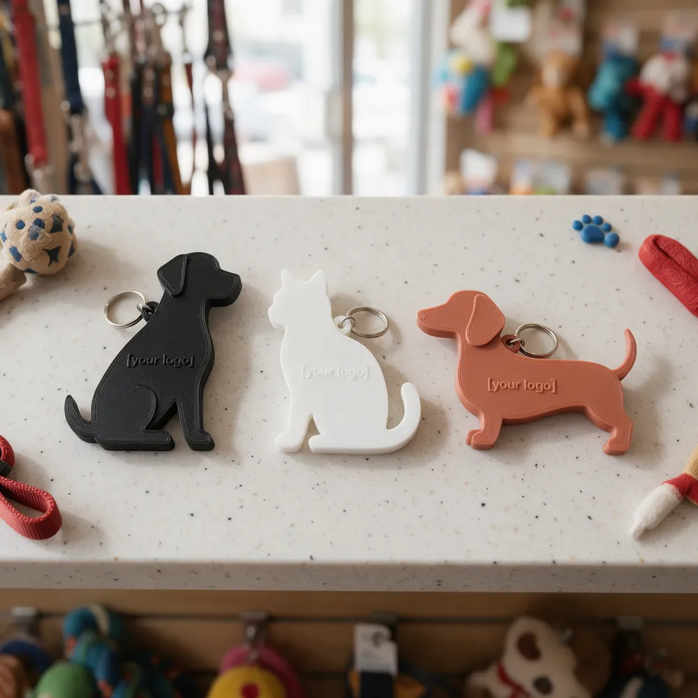 Keychain siluet hewan