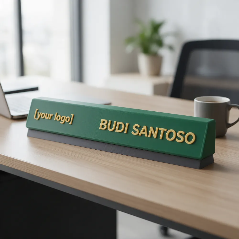 Nameplate meja